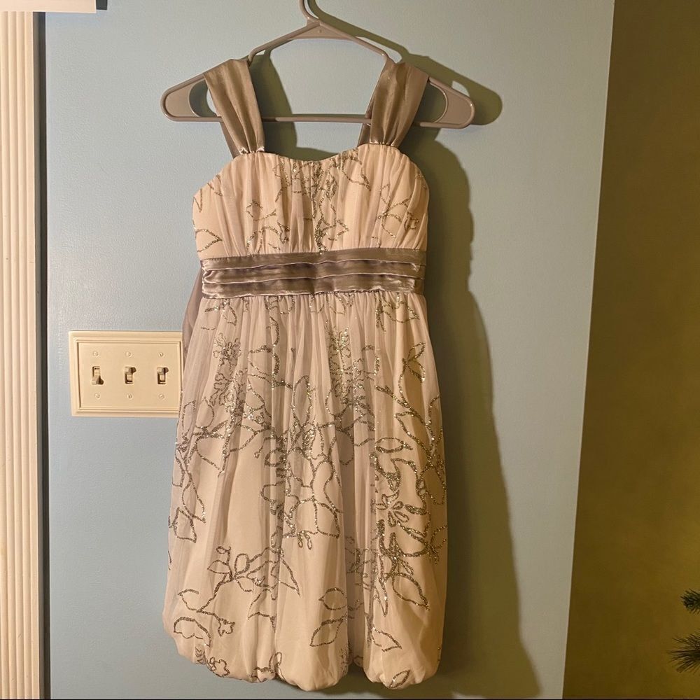 Girls White Formal Dress